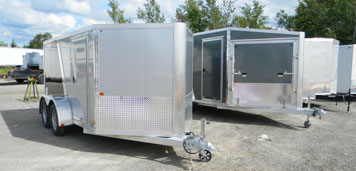 Picture of enclosed trailers